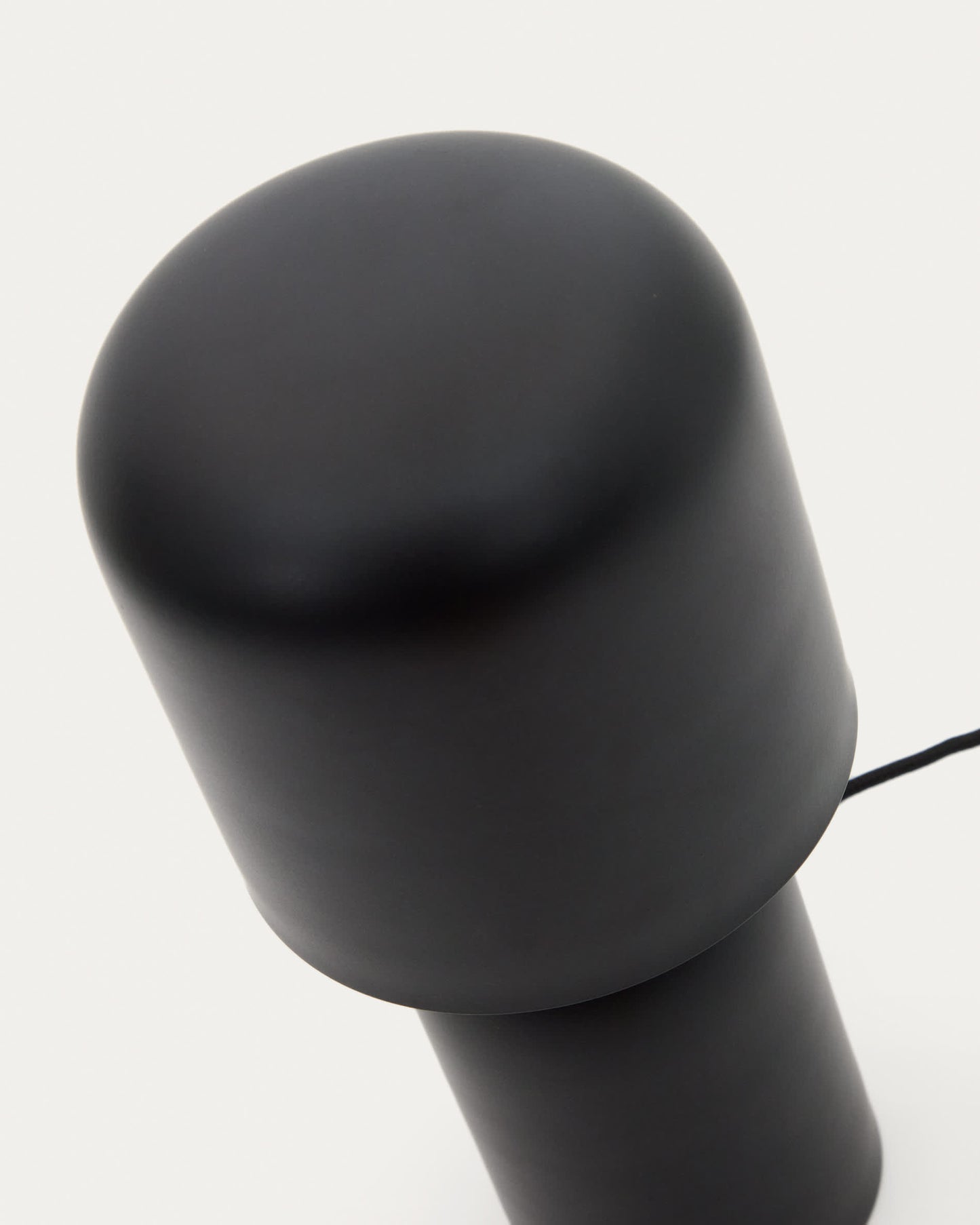 Lampada da tavolo Monze in metallo verniciato nero