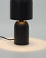 Lampada da tavolo Monze in metallo verniciato nero