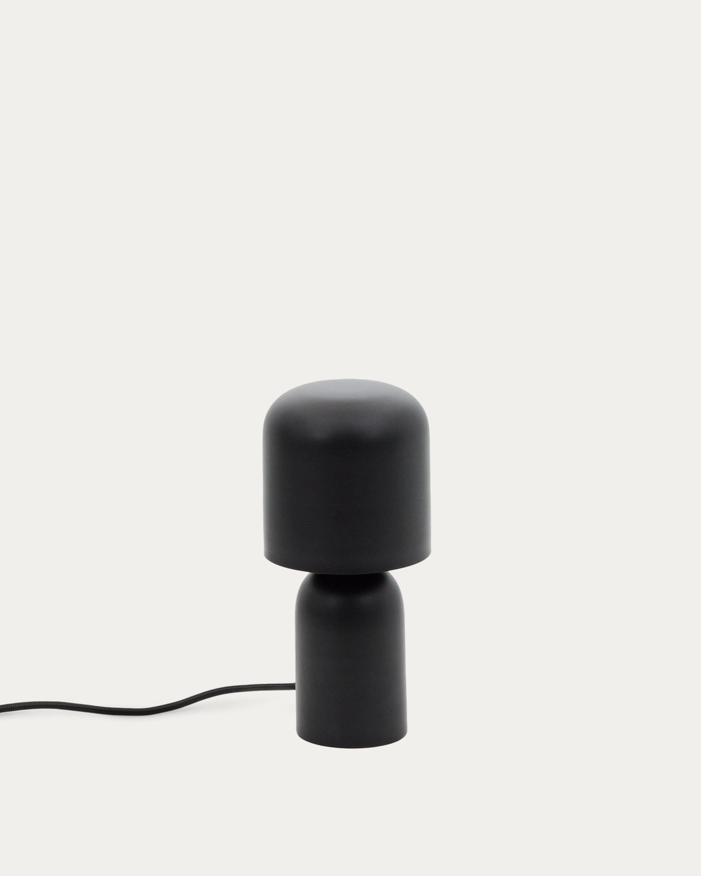 Lampada da tavolo Monze in metallo verniciato nero