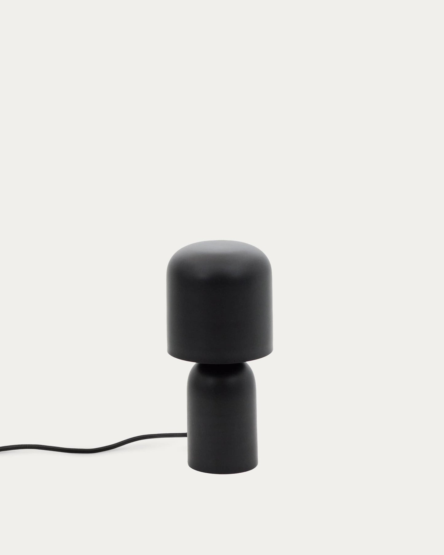 Lampada da tavolo Monze in metallo verniciato nero