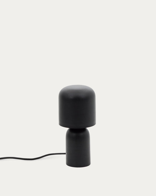 Lampada da tavolo Monze in metallo verniciato nero