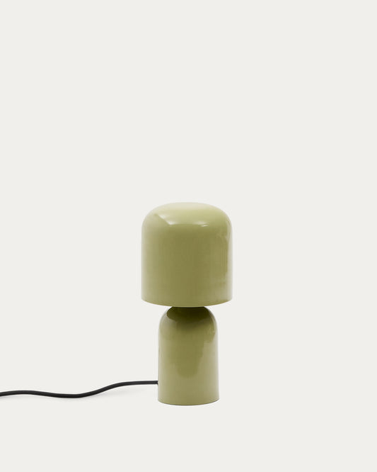 Lampada da tavolo Monze in metallo verniciato verde chiaro