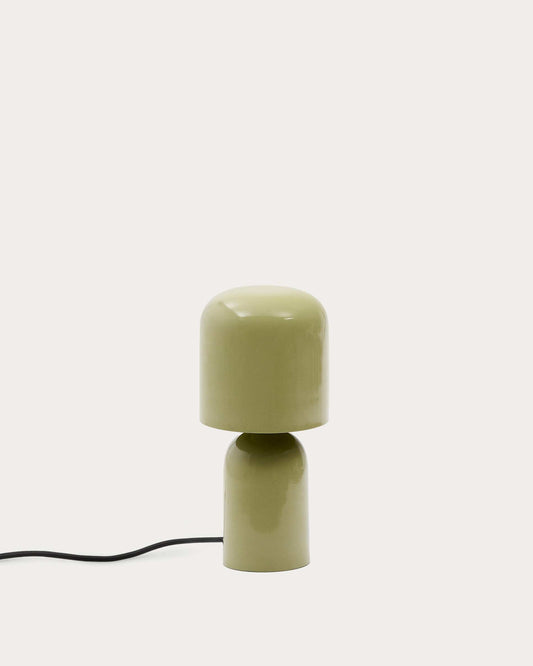 Lampada da tavolo Monze in metallo verniciato verde chiaro
