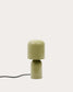 Lampada da tavolo Monze in metallo verniciato verde chiaro