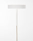 Supporto per lampada Fulvia in metallo con finitura bianca tessuto beige 150 m