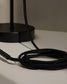 Supporto per lampada Fulvia in metallo con finitura nera 250 m