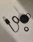 Supporto per lampada Fulvia in metallo con finitura nera 250 m