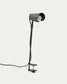 Lampada da tavolo Jula con morsetto in metallo nero