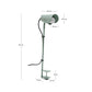 Lampada da tavolo con morsetto Jula in metallo verde