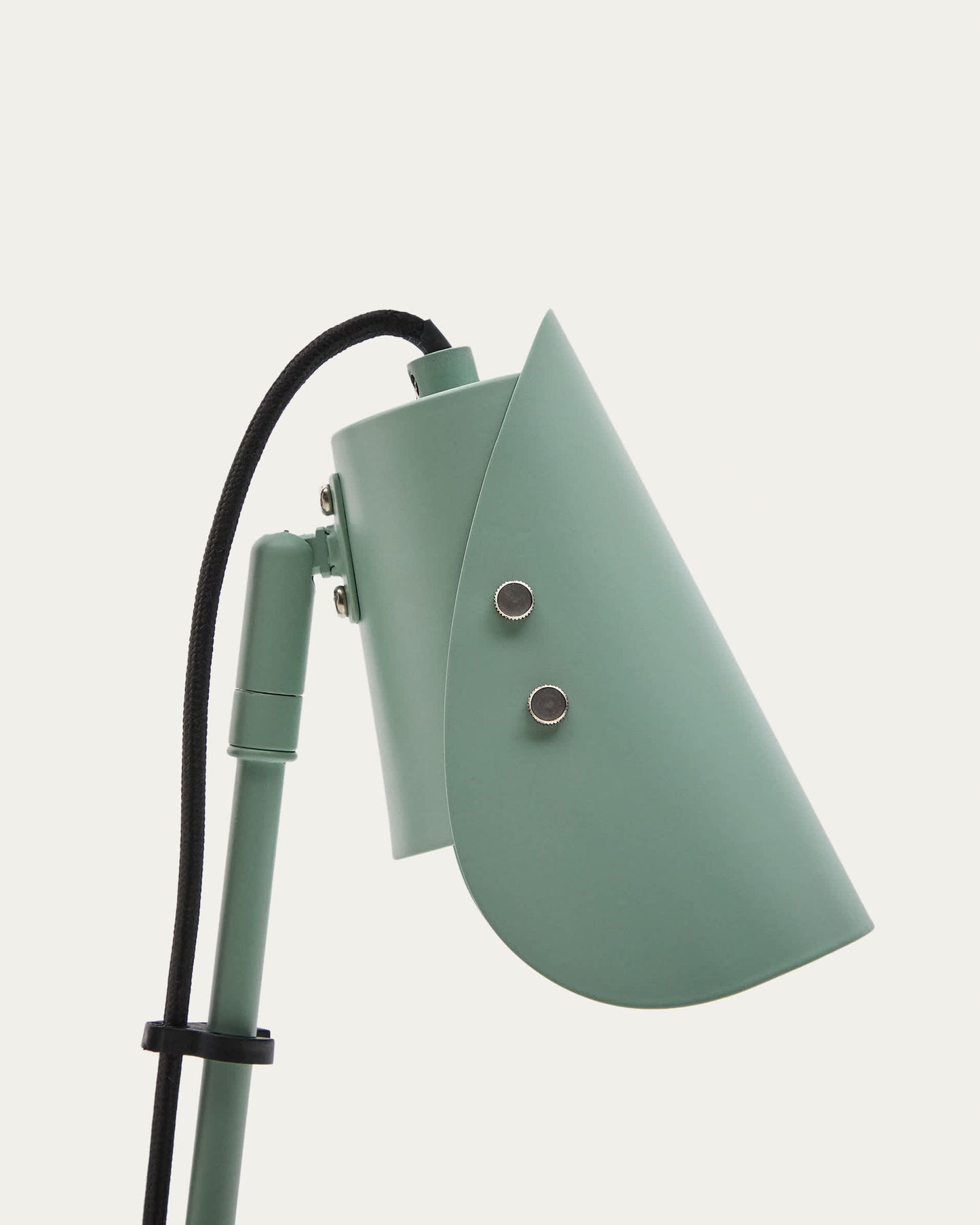 Lampada da tavolo con morsetto Jula in metallo verde