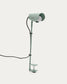 Lampada da tavolo con morsetto Jula in metallo verde