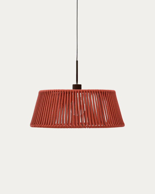Paralume per lampada da soffitto Aldet in corda color terracotta mélange Ø 46 cm