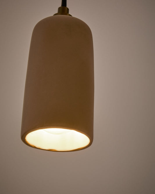 Lampada da soffitto Madsen in terracotta Ø8 cm