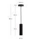 Lampada da soffitto Andia in alluminio con finitura verniciata nera
