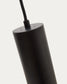 Lampada da soffitto Andia in alluminio con finitura verniciata nera
