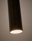 Lampada da soffitto Andia in alluminio con finitura verniciata nera
