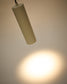 Lampada da soffitto Andia in alluminio verniciato beige