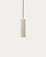 Lampada da soffitto Andia in alluminio verniciato beige