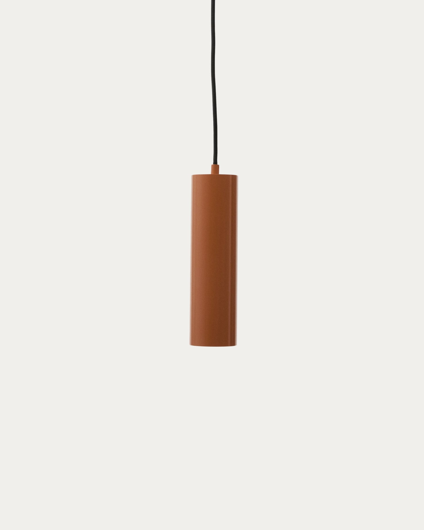 Lampada da soffitto Andia in alluminio con finitura verniciata in terracotta