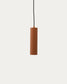 Lampada da soffitto Andia in alluminio con finitura verniciata in terracotta