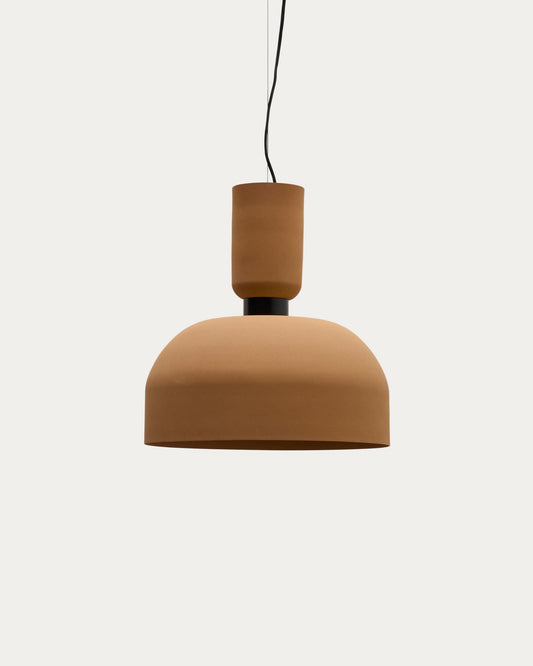Lampada da soffitto Nibla in metallo effetto terracotta Ø 40 cm