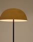 Lampada da terra Nibla in metallo nero e paralume effetto terracotta