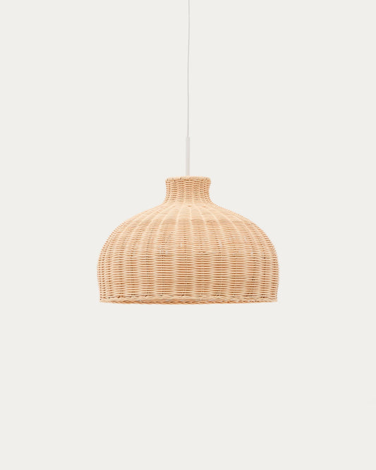 Paralume Ennia in rattan con finitura chiara Ø38 cm