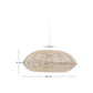Paralume per lampada da soffitto Flaro in rattan con finitura chiara Ø 70 cm