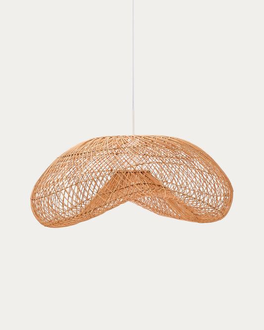 Paralume per la lampada da soffitto Isora in rattan con finitura in tonalità naturale 80 x 35 cm
