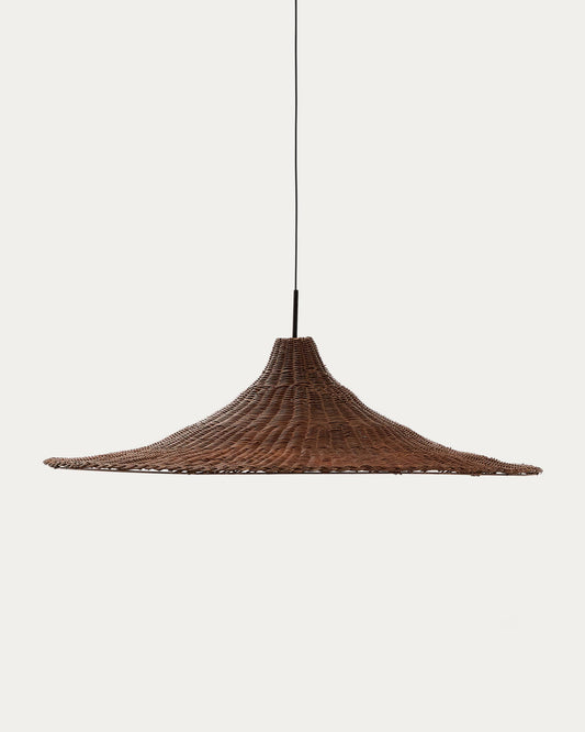 Paralume per lampada da soffitto Bladia in rattan con finitura marrone Ø 90 cm