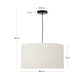 Paralume per lampada da soffitto Dulan in cotone Ø 45 cm