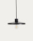 Lampada da soffitto Nuvira in metallo satinato nero