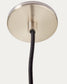 Lampada da soffitto Nuvira in metallo spazzolato grigio chiaro