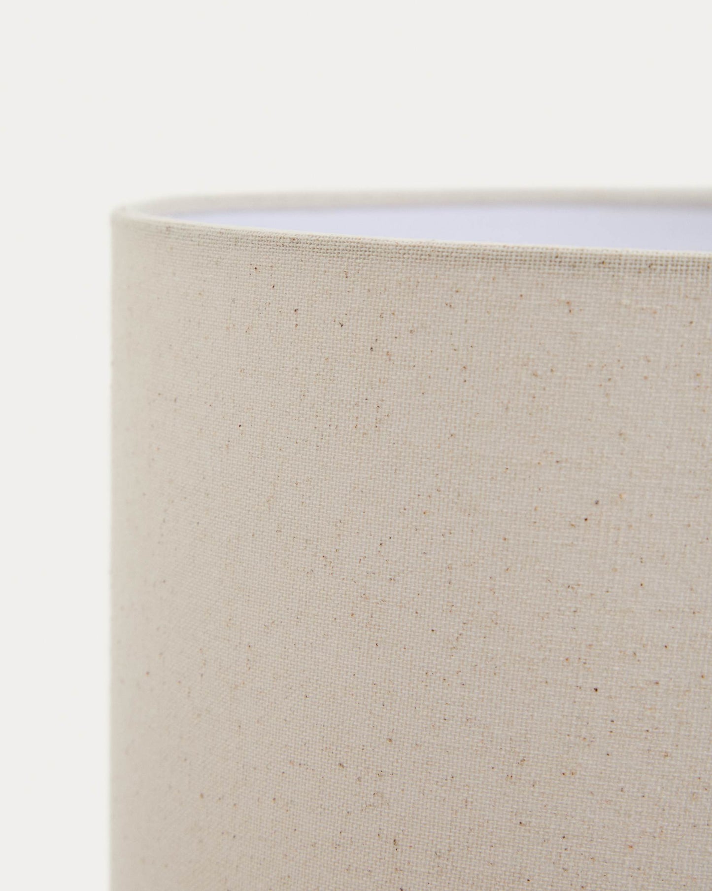Lampada da tavolo Mavran con base in ceramica marrone e senape e paralume in cotone