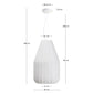 Lampada da soffitto Somar in fibre sintetiche e aste d'acciaio Ø 30 cm