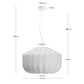Lampada da soffitto Somar in fibre sintetiche e aste d'acciaio Ø 51 cm