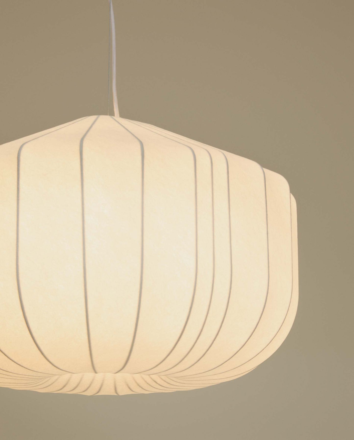 Lampada da soffitto Somar in fibre sintetiche e aste d'acciaio Ø 51 cm