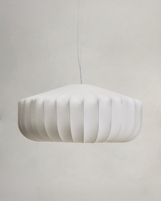 Lampada da soffitto Somar in fibre sintetiche e aste d'acciaio Ø 76 cm