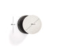 Applique Brisia in metallo con finitura nera e 1 sfera in vetro satinato Ø 8 cm