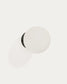 Applique Brisia in metallo con finitura nera e 1 sfera in vetro satinato Ø 15 cm
