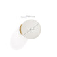 Applique Brisia in metallo con finitura in ottone spazzolato e 1 sfera in vetro satinato Ø 15 cm