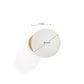 Applique Brisia in metallo con finitura in ottone spazzolato e 1 sfera in vetro satinato Ø 15 cm
