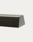 Lampada da tavolo Lynor in metallo spazzolato con base in marmo nero