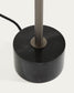 Lampada da tavolo Lynor in metallo spazzolato con base in marmo nero