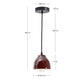 Lampada da soffitto Drava in ceramica bordeaux