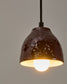 Lampada da soffitto Drava in ceramica bordeaux