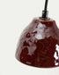 Lampada da soffitto Drava in ceramica bordeaux