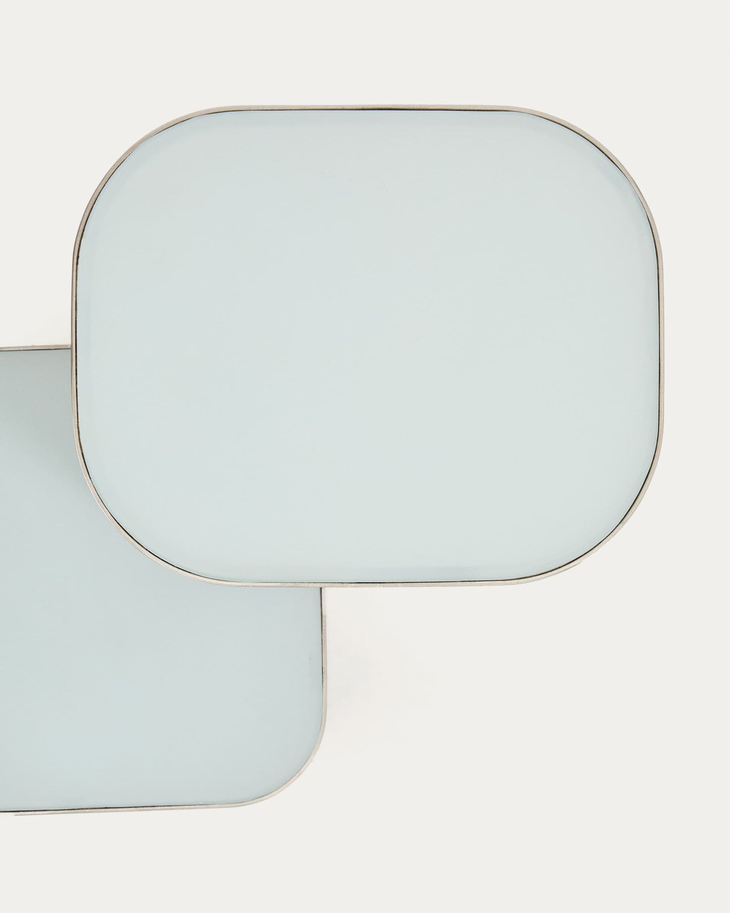 Lampada da tavolo Tandan in metallo grigio con finitura spazzolata