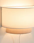 Applique da parete Bianella in cotone e velluto a coste beige 30 cm