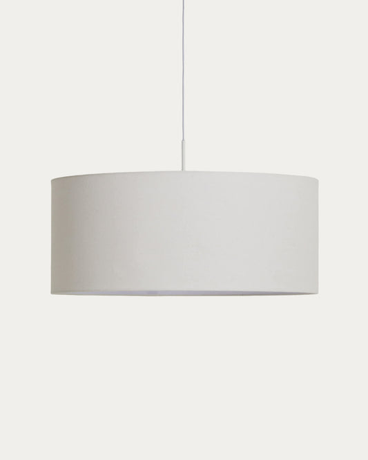 Paralume per lampada da soffitto Niani in cotone color avorio Ø 60 cm